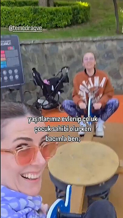 Las dos actrices volvieron a la infancia por un momento