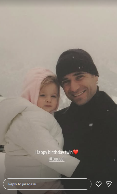 Felicitación de Jaz Agassi a su padre