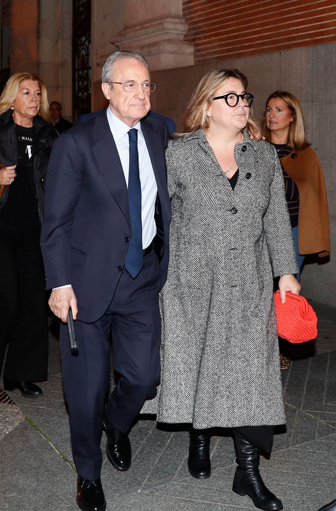 Florentino Perez y su hija María Ángeles Pérez