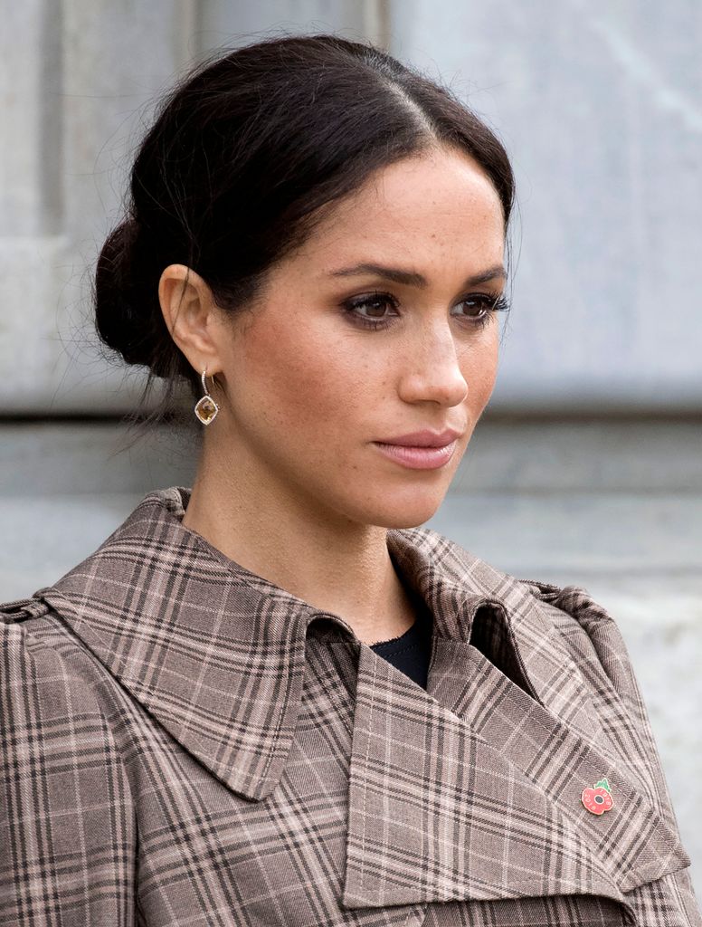 Meghan Markle en un acto en el Pukeahu National War Memorial Park