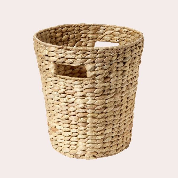 papelera mimbre