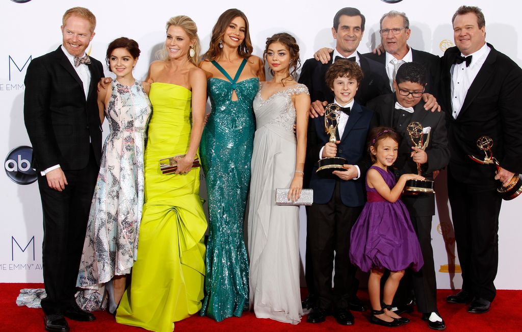 El reparto de 'Modern Family' en la gala de los Emmy 2012