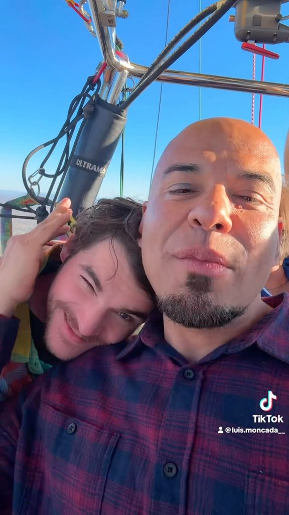 RJ Mitte y Luis Moncada hace unos días en Nuevo Mexico. 