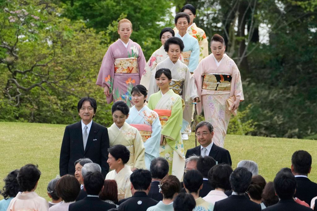 Familia Imperial Japonesa en los jardines de Akasaka en la Fiesta de la Primavera del año 2025