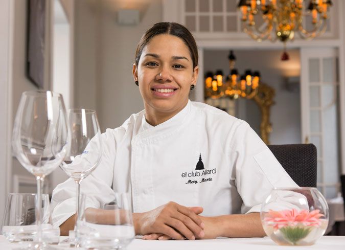 María Marte, chef al frente de los fogones de 'El Club Allard'.
