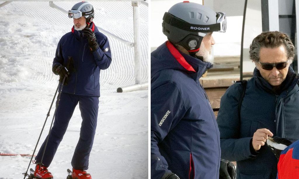 Las imágenes de la escapada sorpresa del Rey Felipe a Baqueira