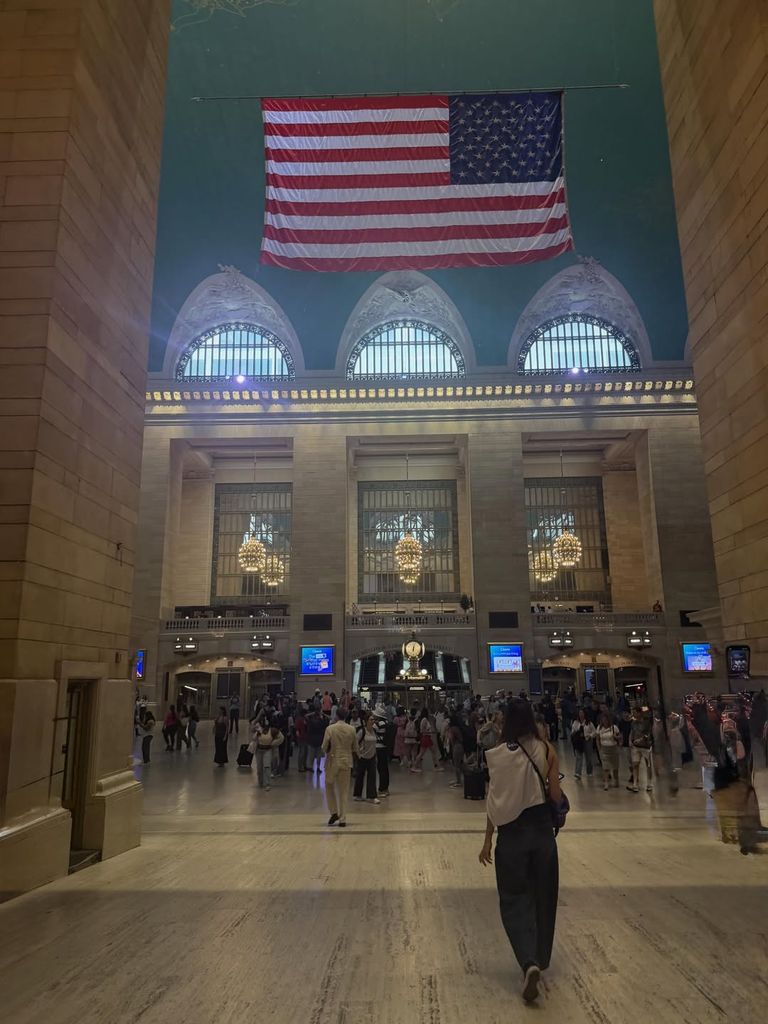 Blanca, en la Estación Central de Nueva York
