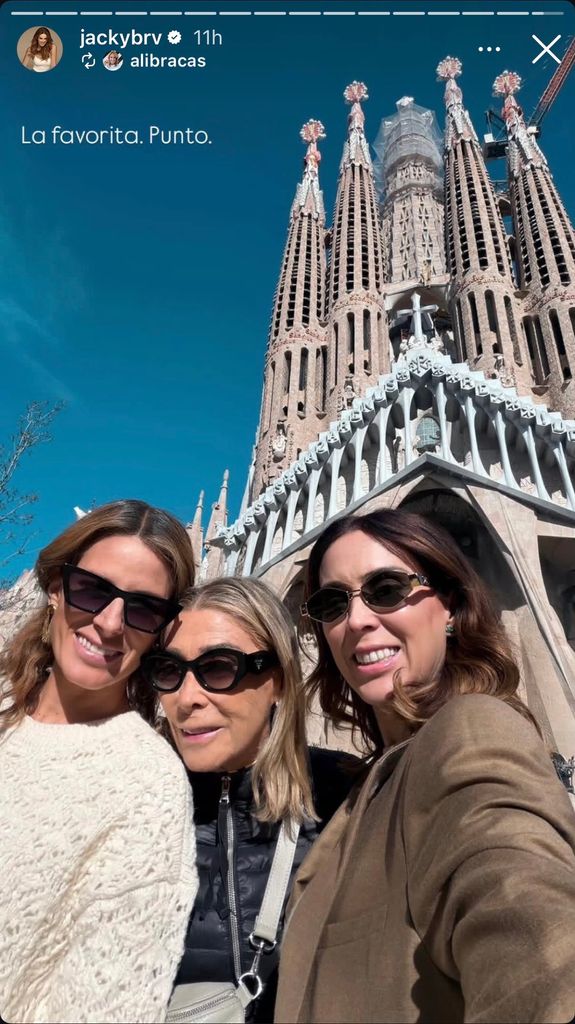 Visitaron la famosa basílica de La Sagrada Familia
