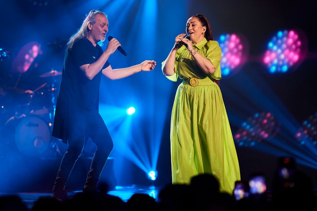 Camela durante la final del Benidorm Fest 2024