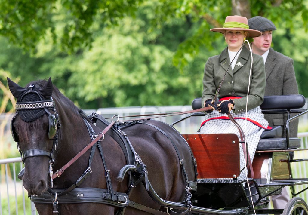 Lady Louise Windsor, con su carruaje en Windsor
