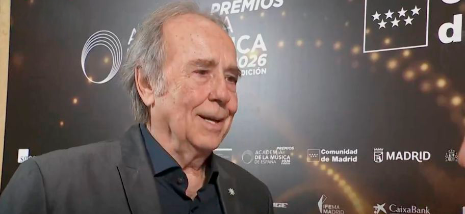 Joan Manuel Serrat en los Premios de la La Academia de la Música 