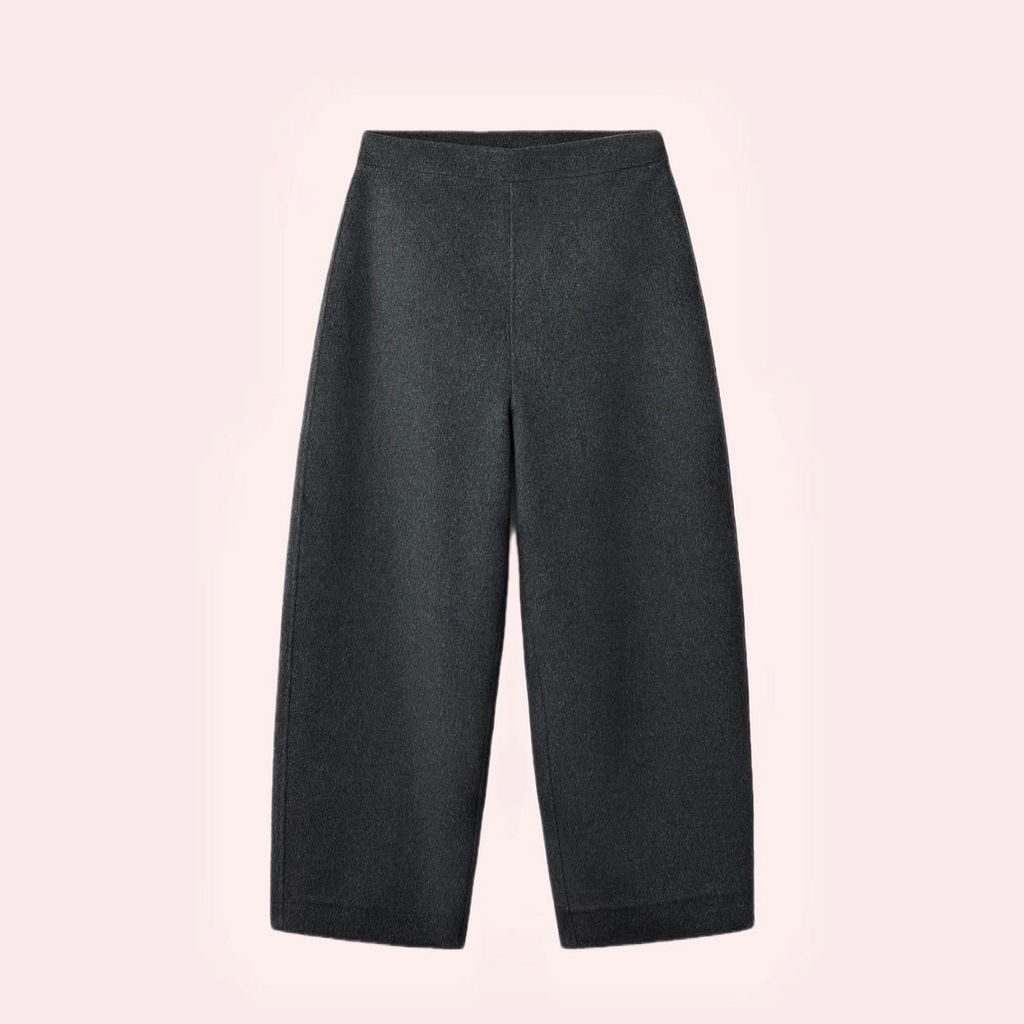 El pantalón 'balloon' de lana de Mango