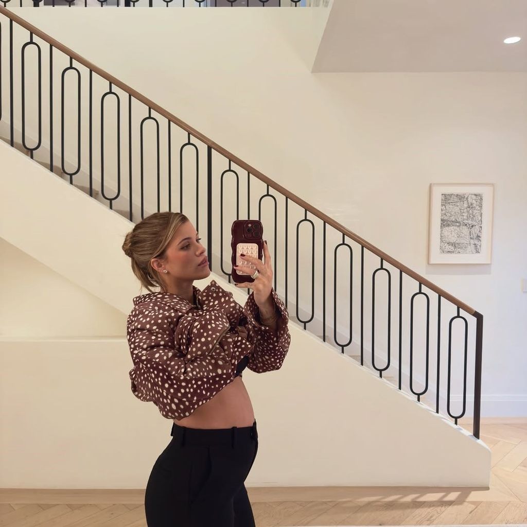 Con esta foto, Sofia anunció su segundo embarazo.