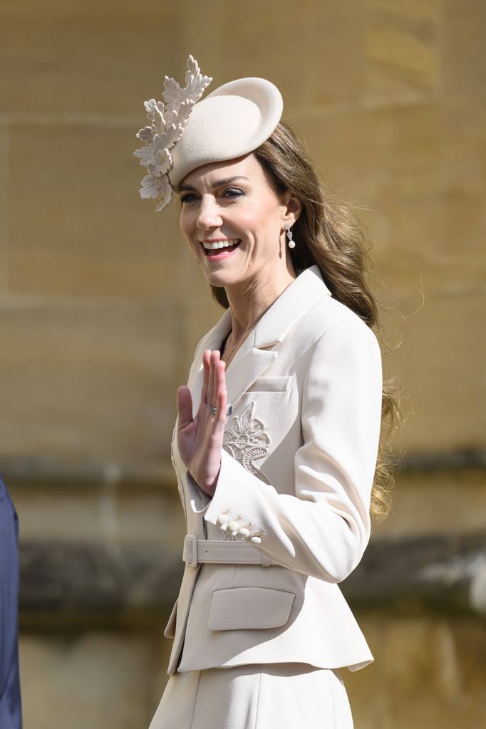 Kate Middleton, princesa de Gales, en la misa de Pascua 2026.
