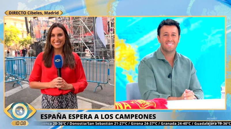 Claudia Collado y Matías Prats Jr., momentazo en televisión