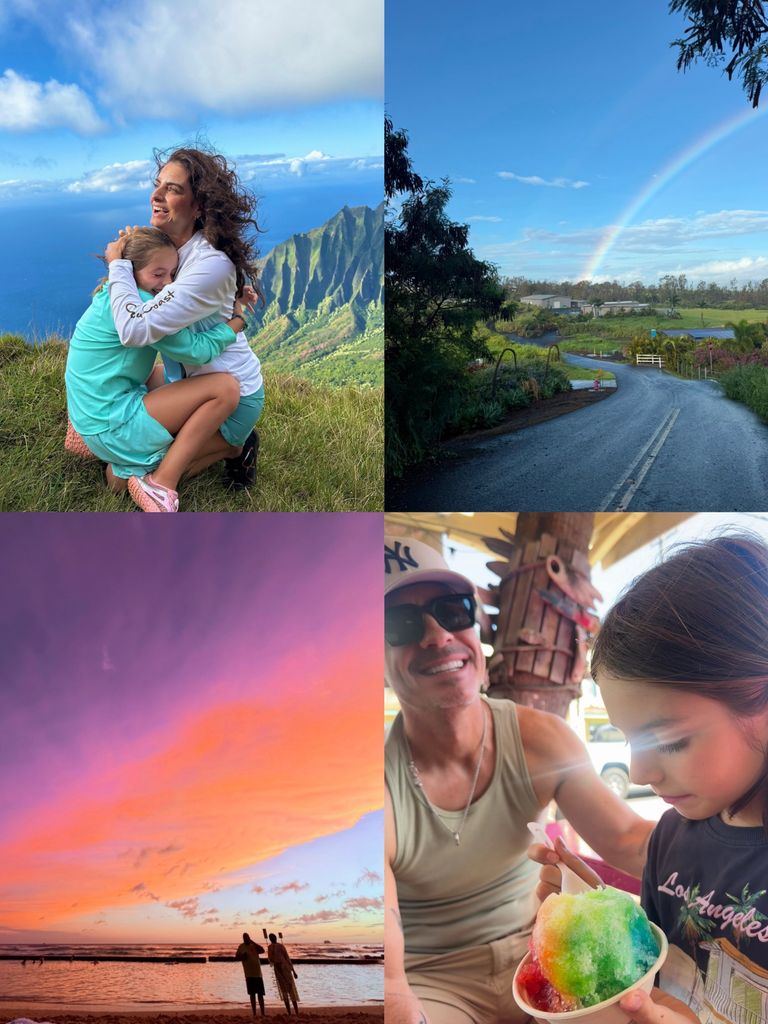 Aislinn, Mauricio y Kailani disfrutaron de los paisajes más espectaculares en Hawái.