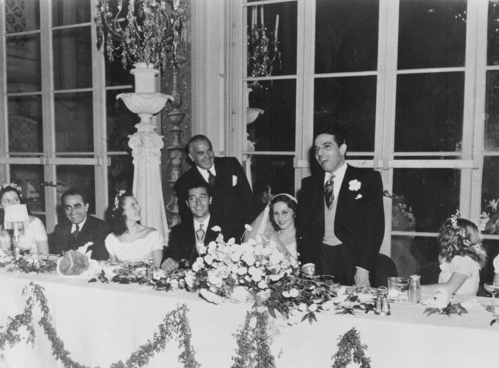 Boda de Aristóteles Onassis y Athina Livanos