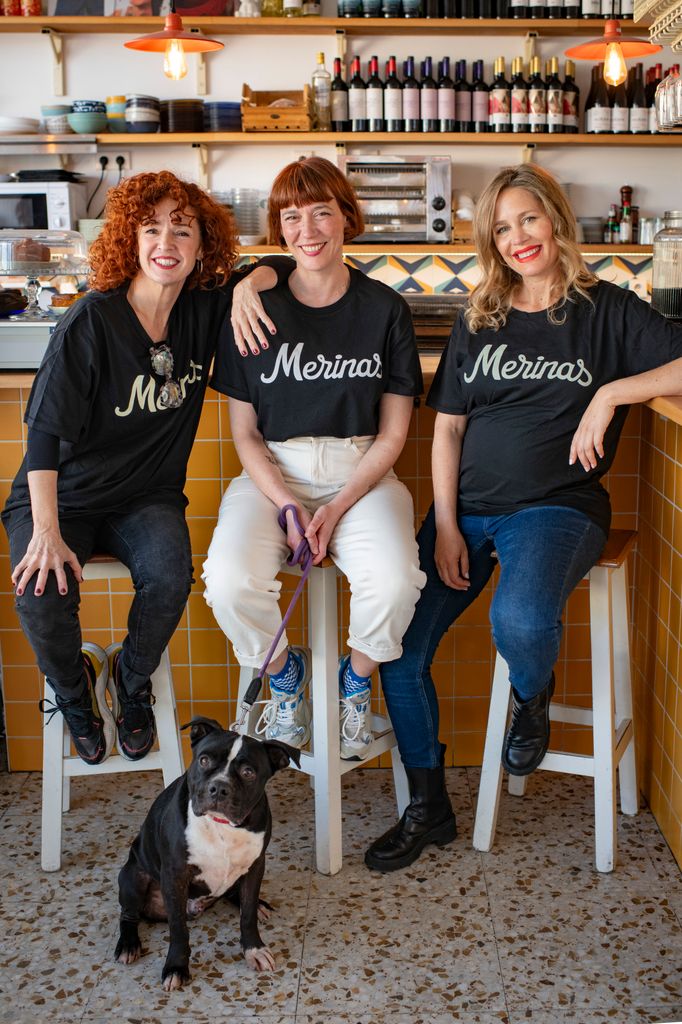 Marta Berenguer, Lorena López y Lisi Linder, actrices y  propietarias de Merinas Bar