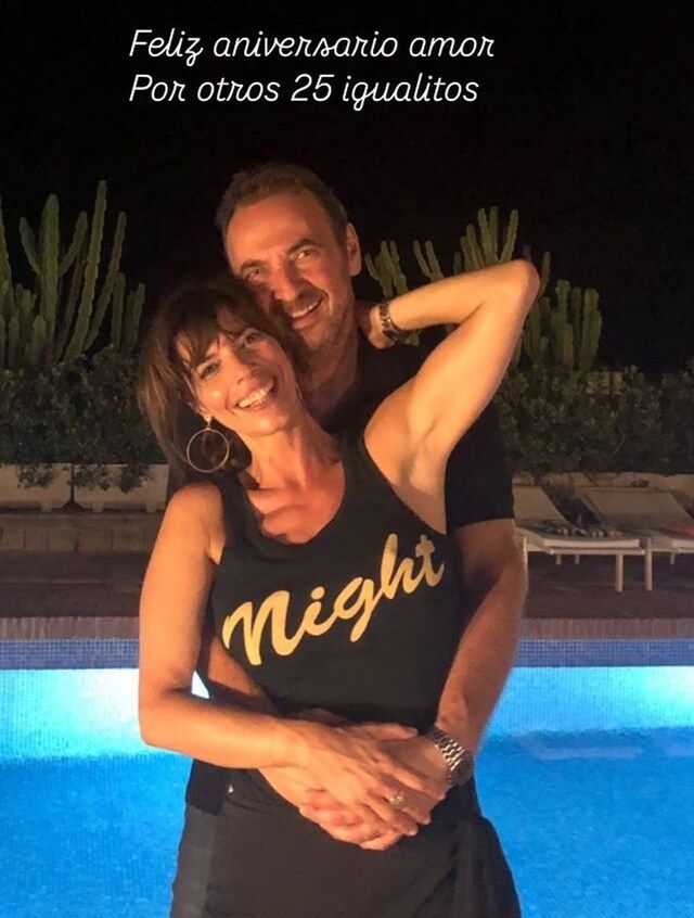 Maribel Verdú y Pedro Larrañaga celebran sus bodas de plata