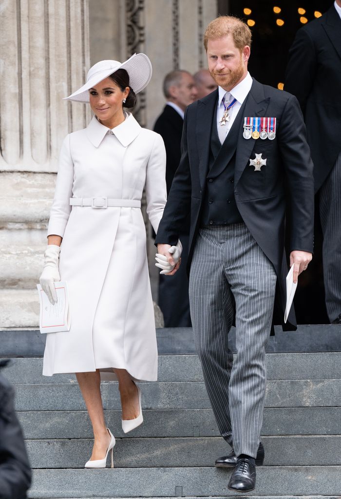 Meghan Markle y el príncipe Harry, en el Jubileo de plata de Isabel II