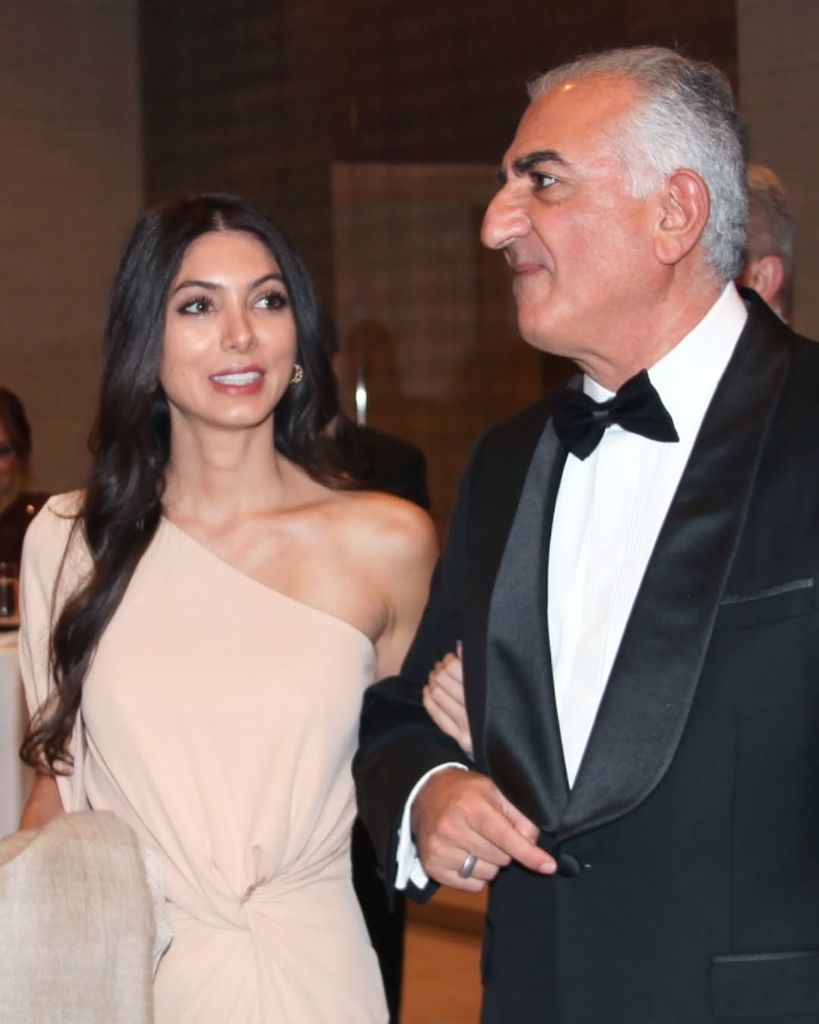 Noor Pahlavi con Reza Pahlavi