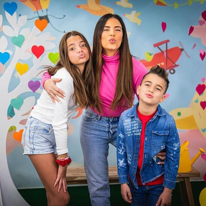 Gaby Espino y sus hijos