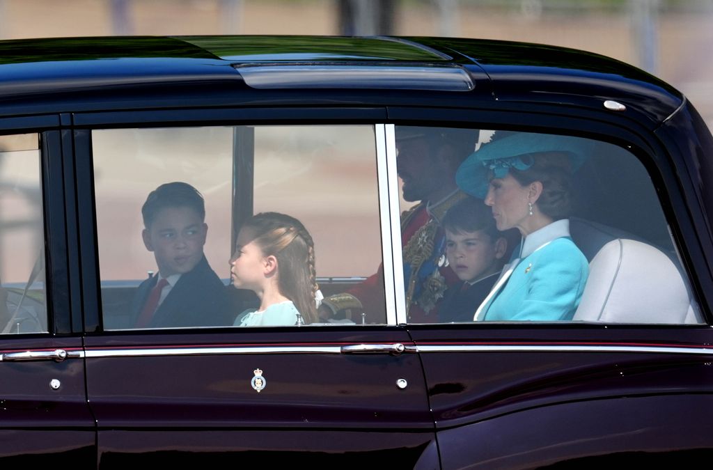 Kate Middleton, el príncipe Guillermo y sus hijos en el Trooping the Colour 2025