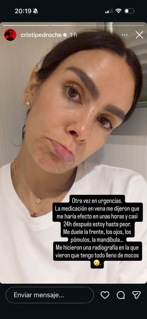 Cristina Pedroche, dos veces a urgencias en menos de 24 horas