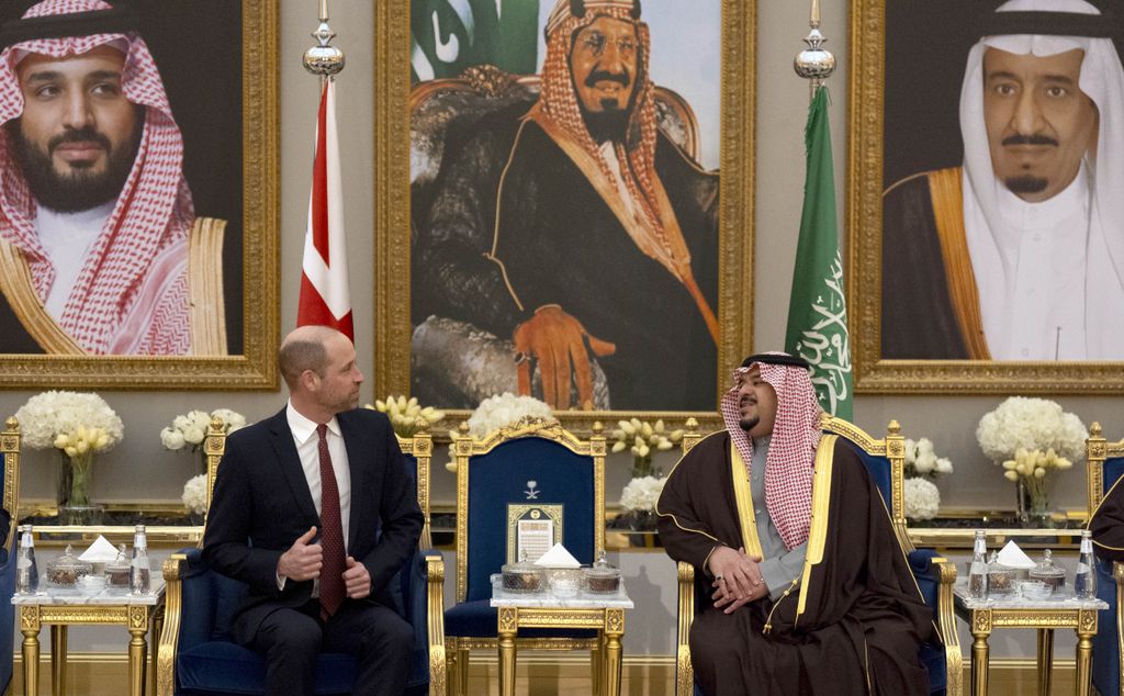 El príncipe Guillermo en Arabia Saudí