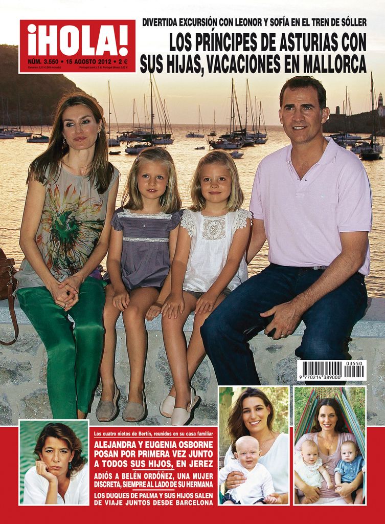 Los reyes Felipe y Letizia con la princesa Leonor y la infanta Sofía de vacaciones en Mallorca