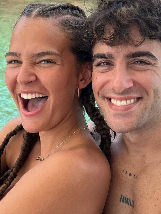 Un selfie de la expareja