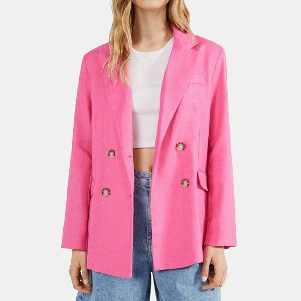 blazer rosa