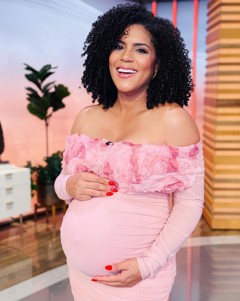 Francisca contó que en este embarazo ha notado cambios en su rostro, en especial en sus labios y nariz.