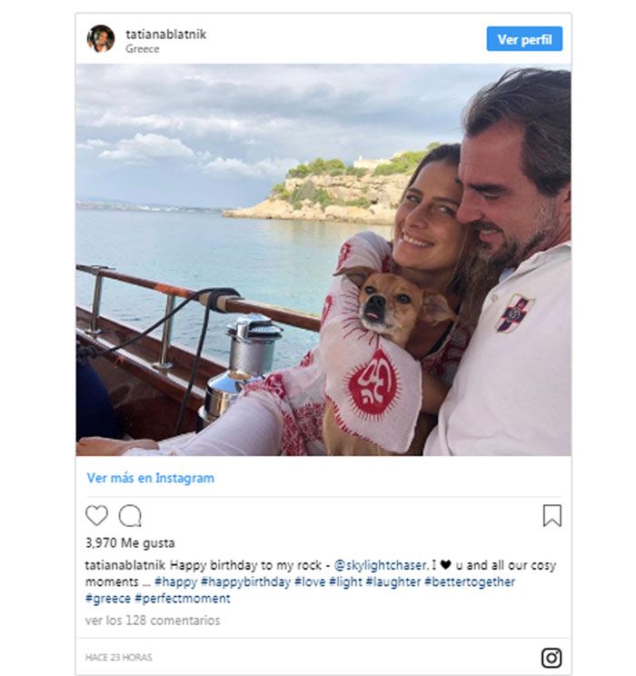 Nicolás de Grecia y Tatina Blatnik