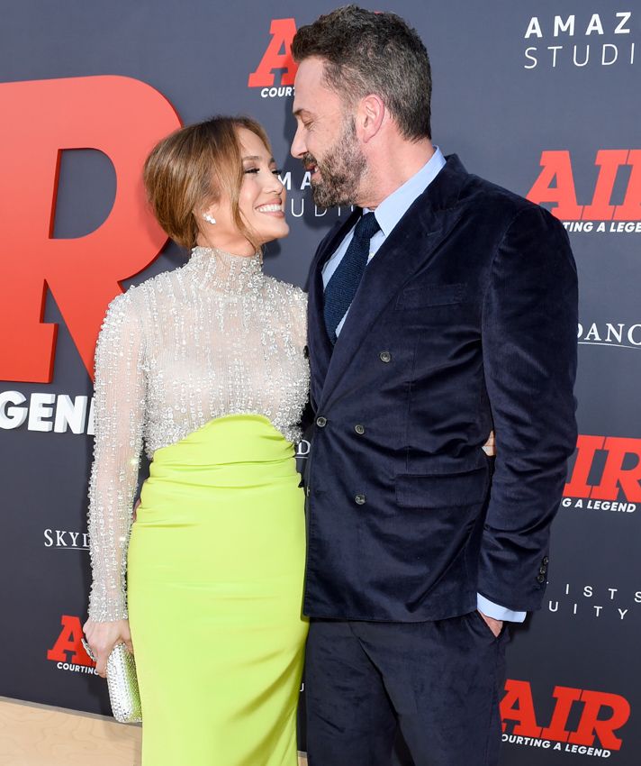 Jennifer Lopez y Ben Affleck en el estreno de 'Air'