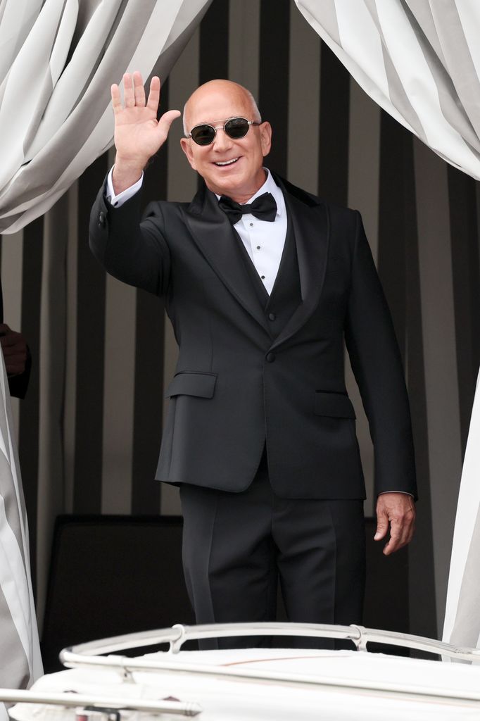 Jeff Bezos el segundo día de su boda con Lauren Sánchez en Venecia