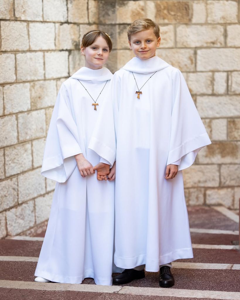 Primera comunión de Jacques y Gabriella de Mónaco