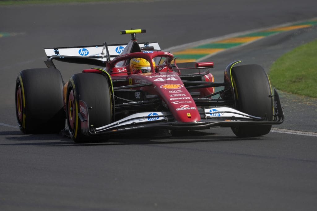 Lewis Hamilton of Ferrari durante el GP Australia 2025 