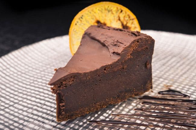 tarta de queso y chocolate