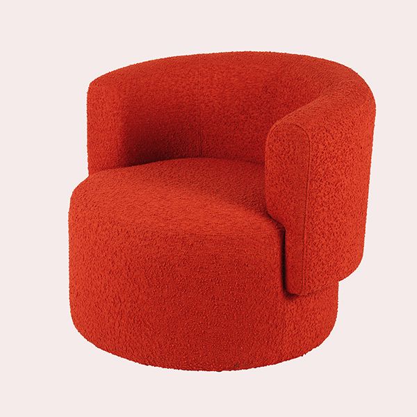 Sillón de Tela de Rizo Naranja Boogie Edición Limitada Maisons du Monde