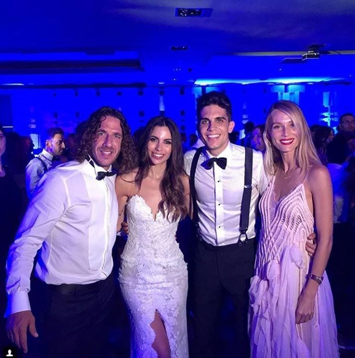 Carles Puyol, Vanessa Lorenzo, Marc Bartra y Melissa Jiménez