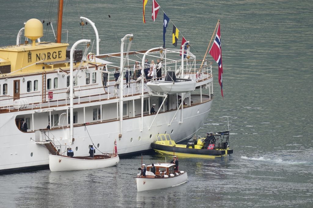 El 'Norge', el barco en el que la Familia Real noruega se hospeda durante la boda de la princesa Marta Luisa