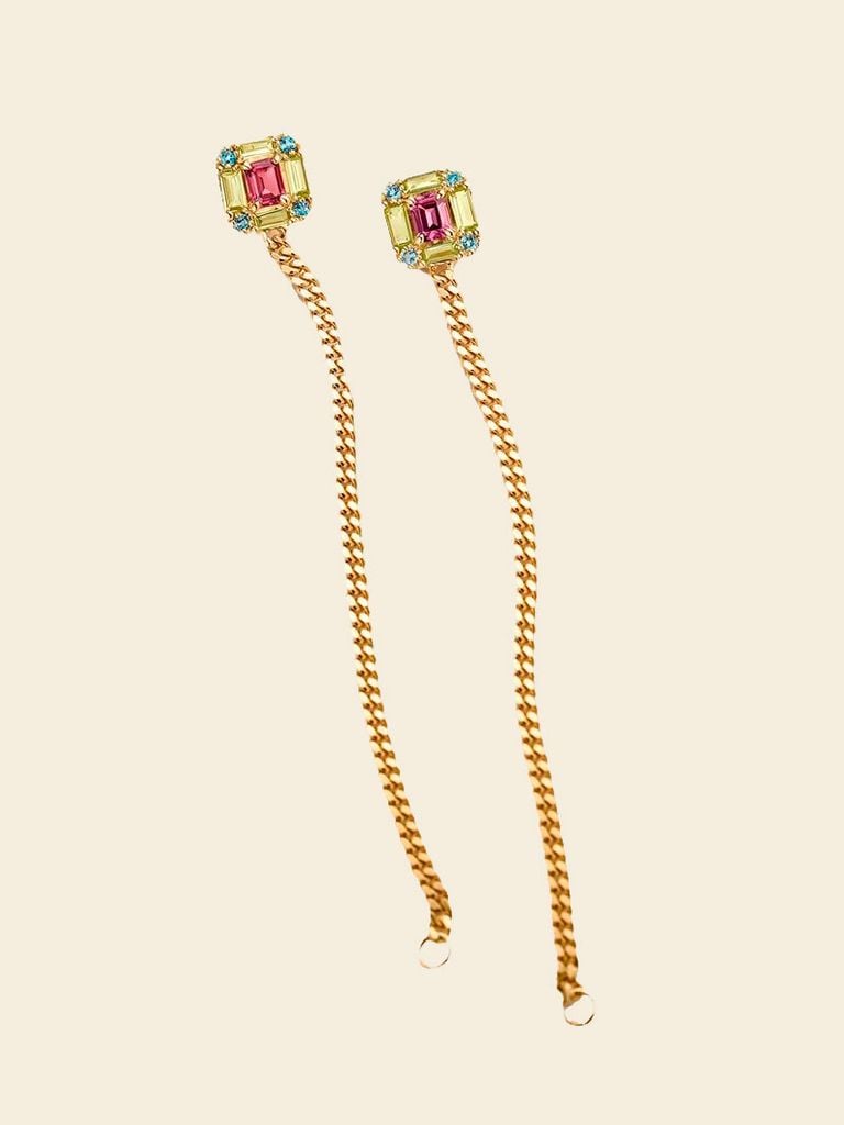 Pendientes invitada boda cadenas