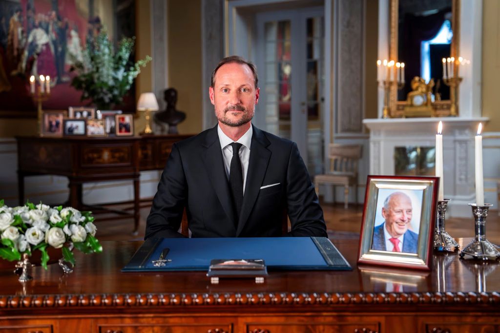 Haakon de Noruega, en su primer discurso como rey