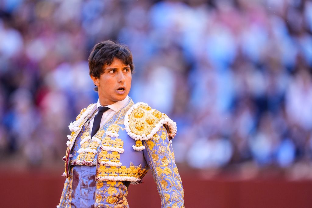 Una fotografía de Roca Rey el día de la cogida en la Real Maestranza de Sevilla