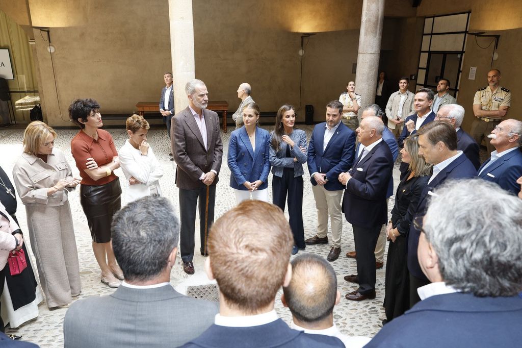Los reyes Felipe y Letizia y la princesa Leonor en Tudela (Navarra) 