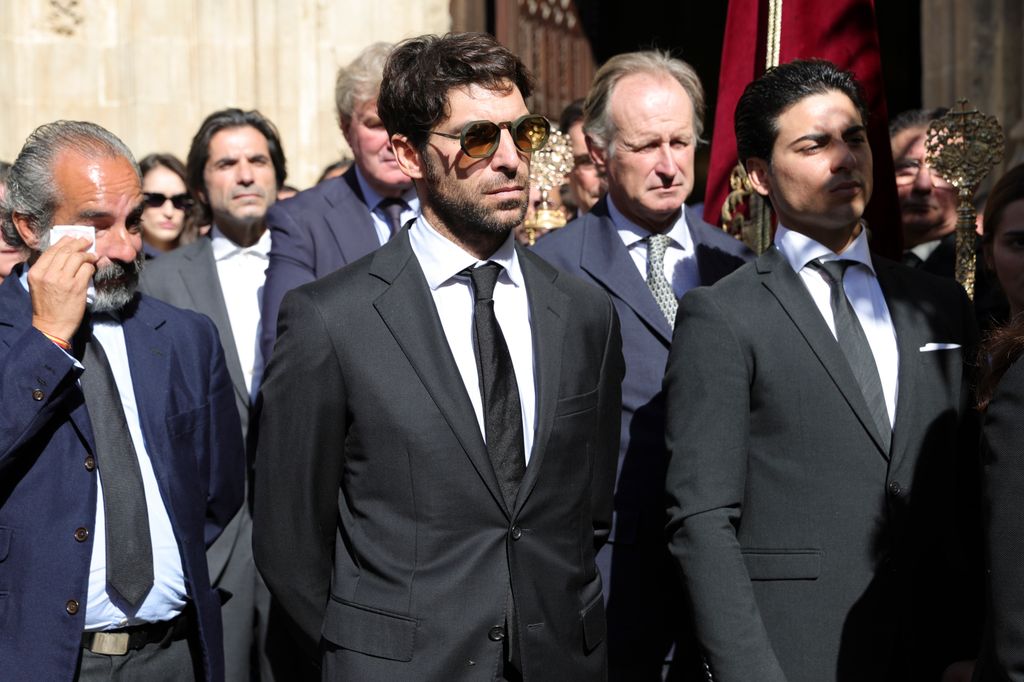 Cayetano Rivera during funeral of Rafael de Paula in Jerez on Tuesday, 4 November 2025.