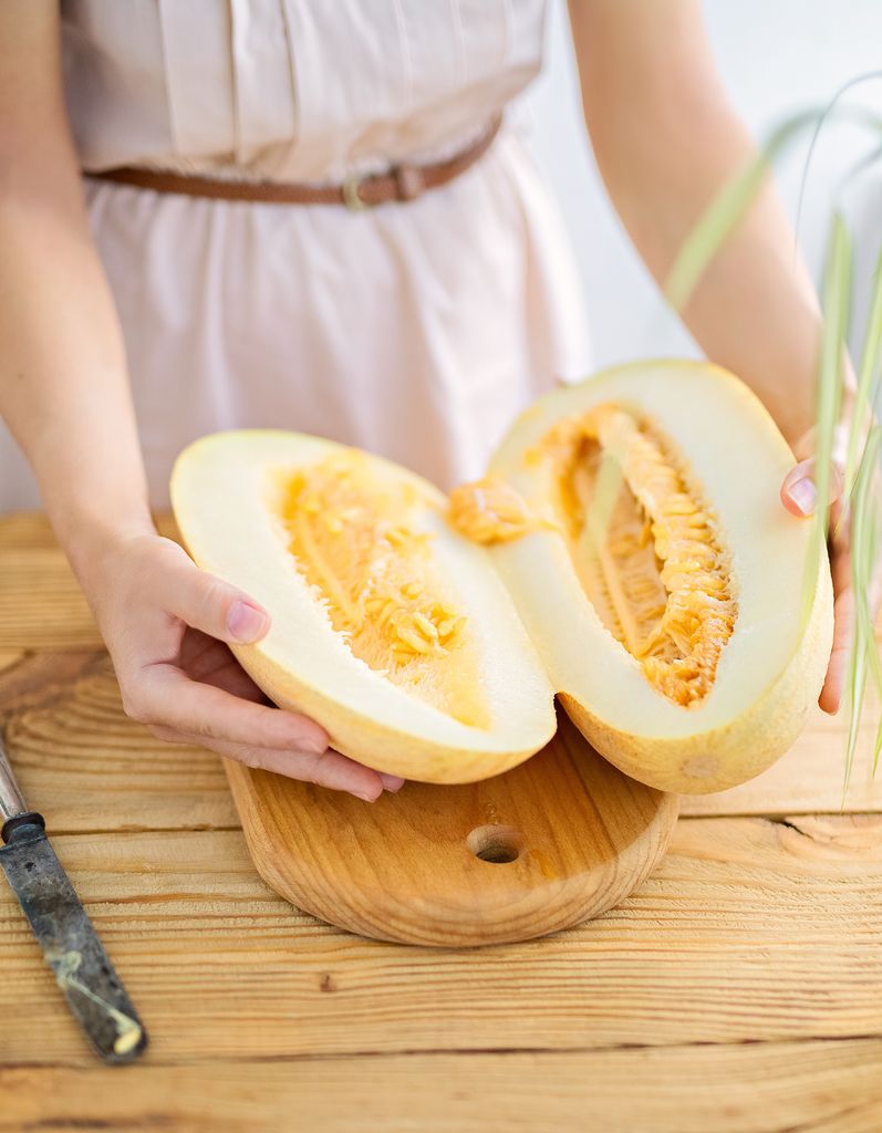 El melón es una fruta idónea para la preparación de carpaccios.