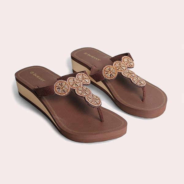 Isotoner chanclas marrones