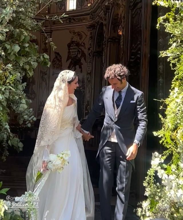 Los novios derrochaban absoluta alegría